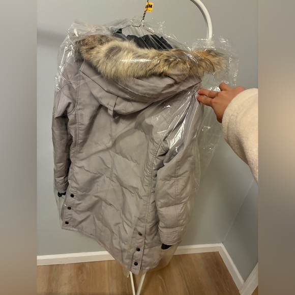 AUTHENTIC CANADA GOOSE Parka Jacket moonstone grey | looks new | coyote fur - Picture 14 of 17